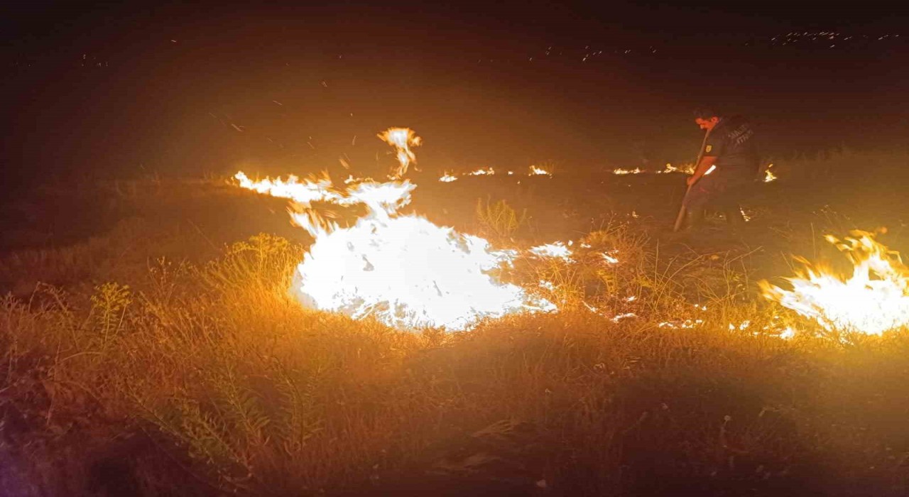 Malatyada bahçe yangını