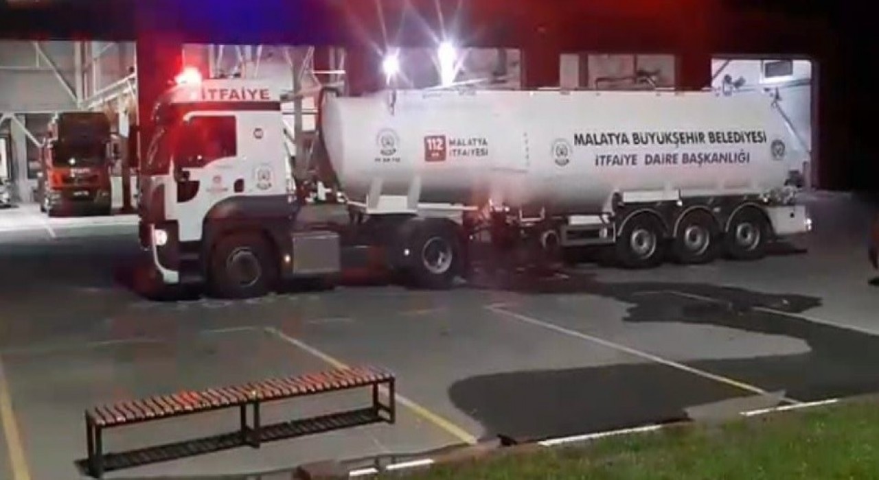 Malatyadan Kahramanmaraştaki orman yangınına destek