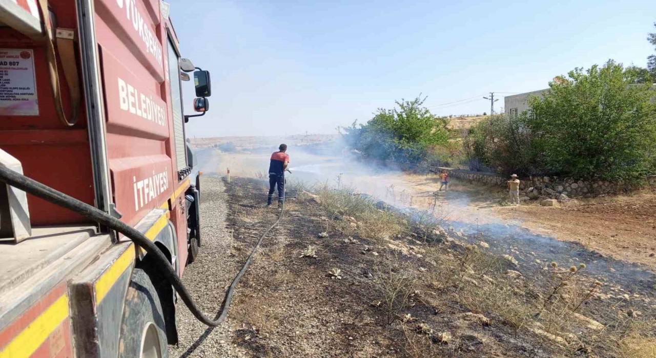 Mardinde örtü yangını