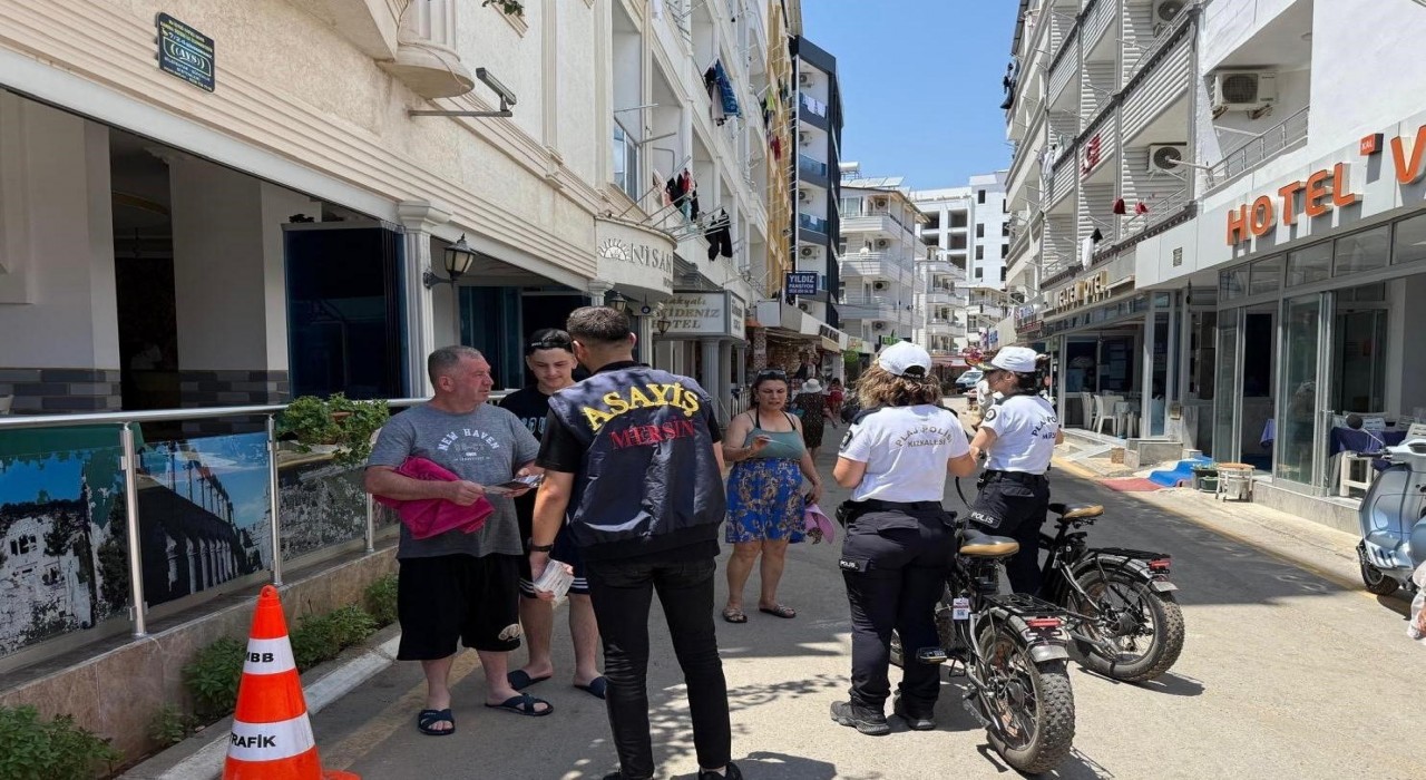 Mersinde turizm bölgelerinde asayiş denetimi