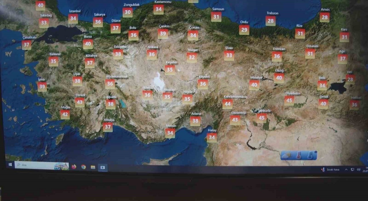 Meteoroloji Genel Müdürlüğünden sıcak hava uyarısı