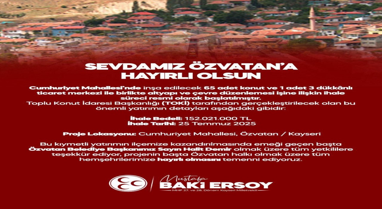 MHPli Ersoydan Özvatana müjde