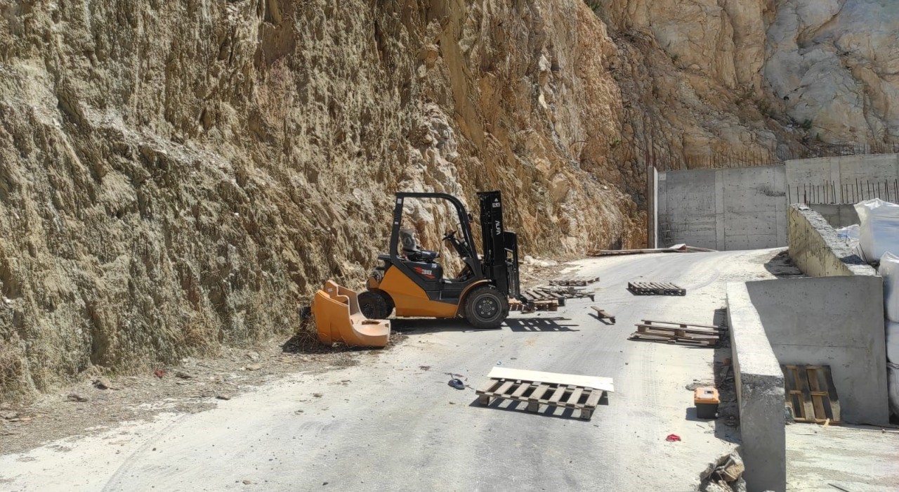 Milas OSBde forklift kazası