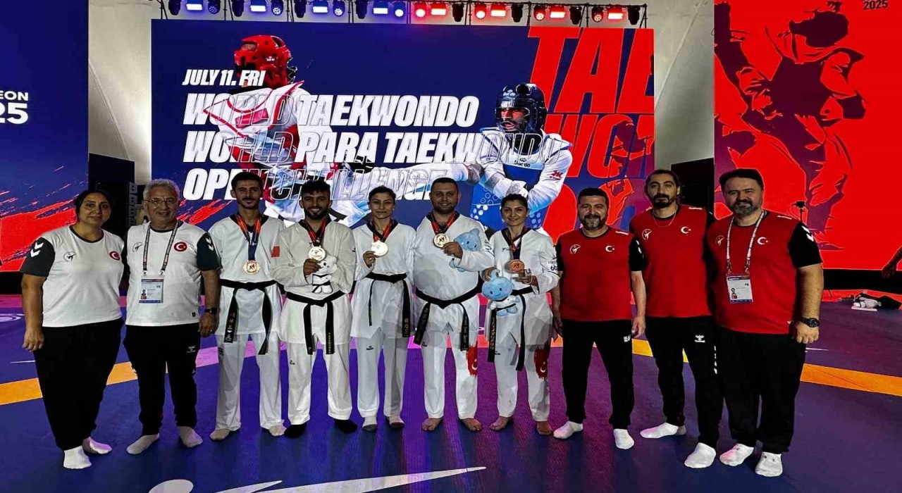 Milli sporculardan 2025 Dünya Para Taekwondo Open Challengeda 5 madalya