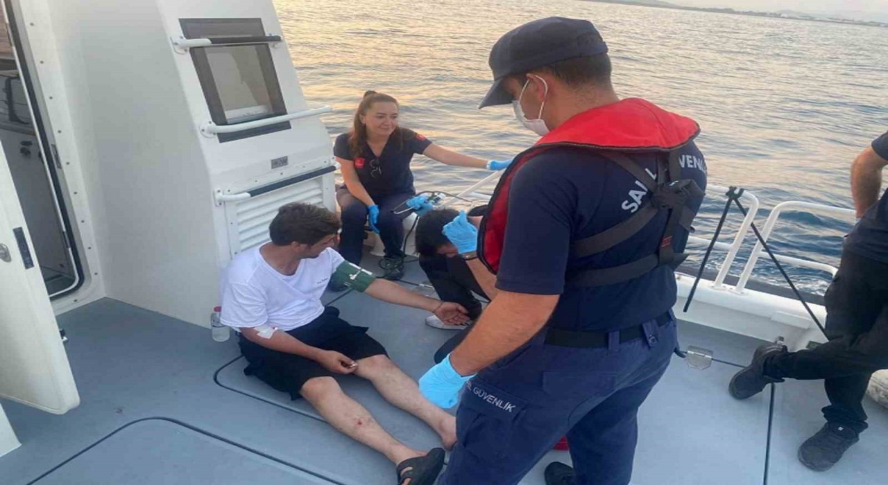 Motor yatta rahatsızlanan vatandaşa tıbbi tahliye