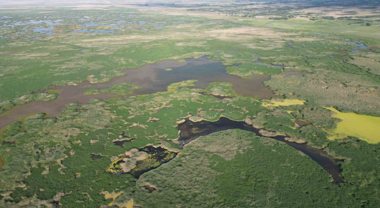 Motosikletli doğaseverler Eber Gölü için bir araya geldi