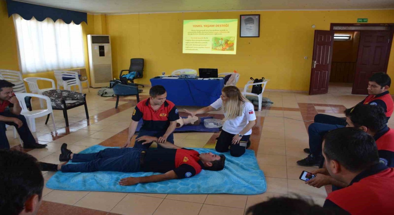 Muğla Büyükşehir itfaiye erlerine hayat kurtaran eğitim