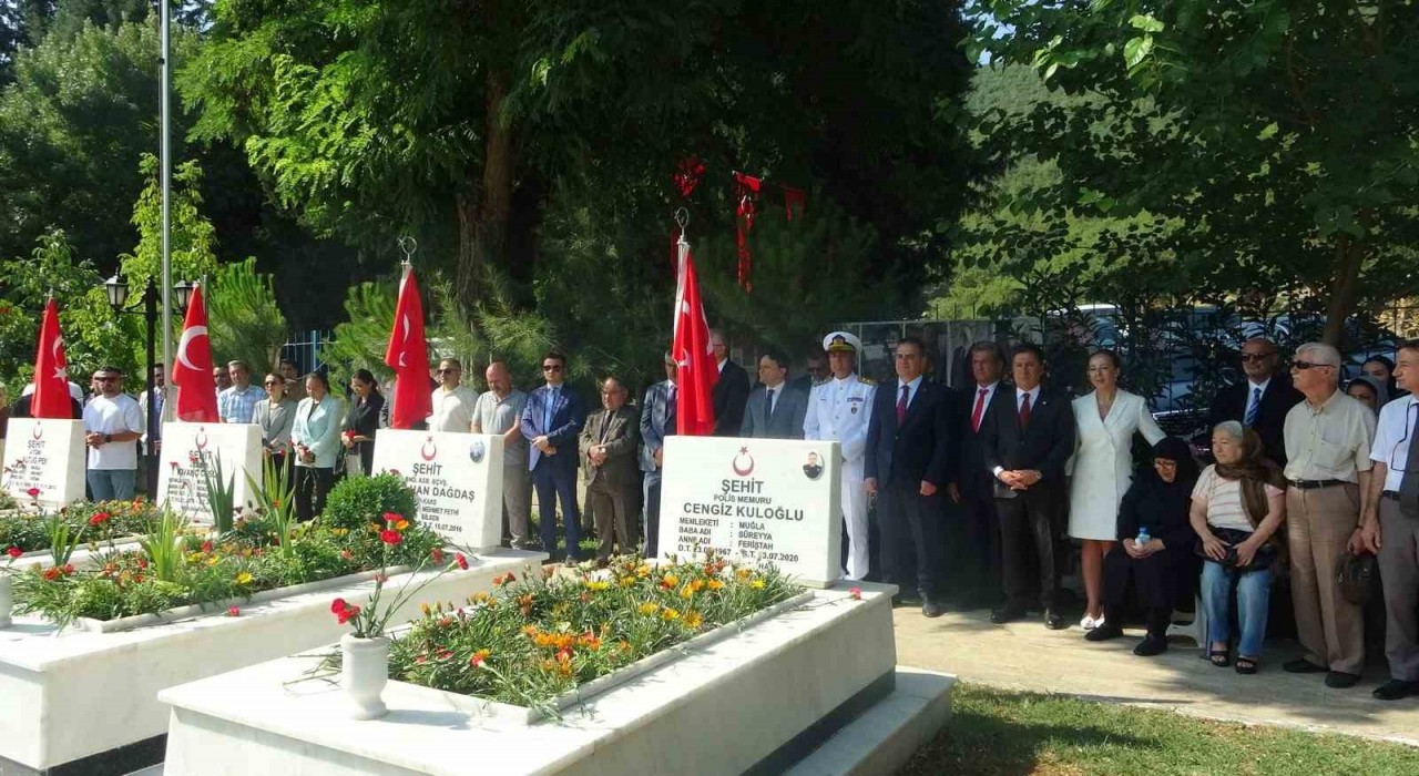 Muğlada 15 Temmuz Demokrasi Şehitleri anıldı
