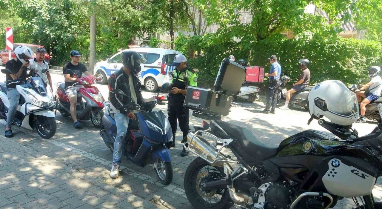 Muğlada motosiklet denetimleri arttı ekipler kask kullanımına dikkat çekti