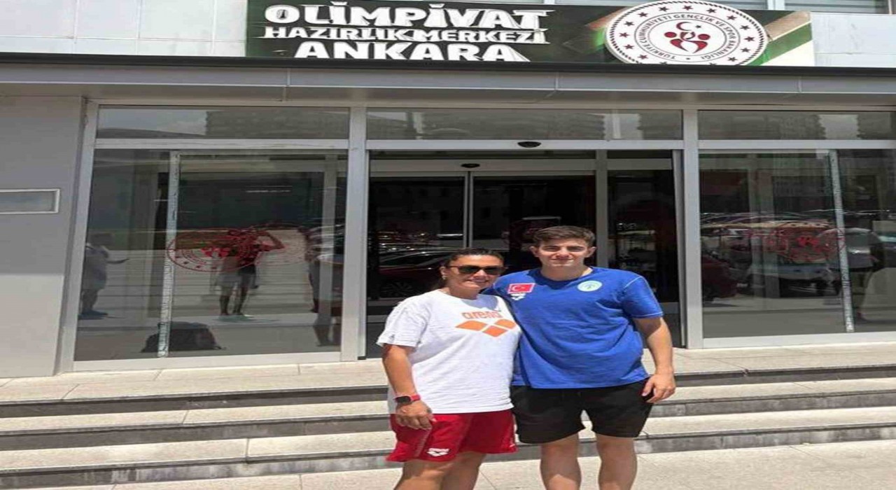 Muğlalı işitme engelli yüzücü Akpınar, Milli Takım kampında