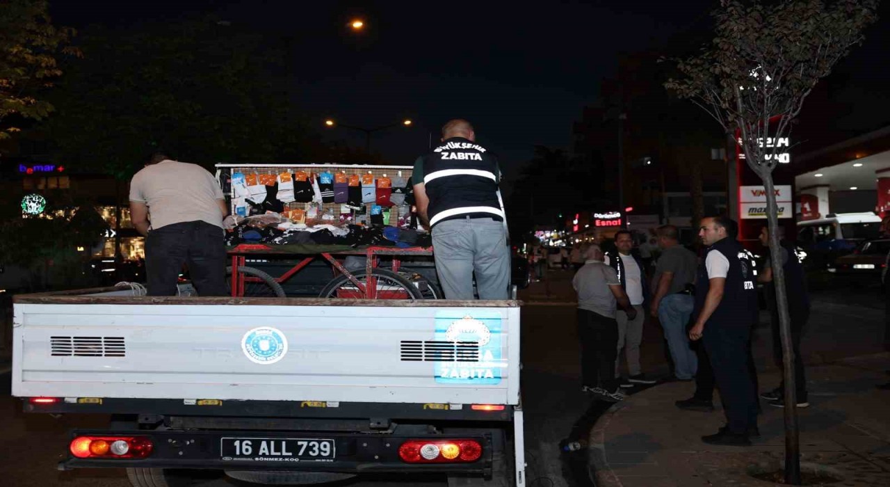 Nilüferde seyyar satıcı operasyonu