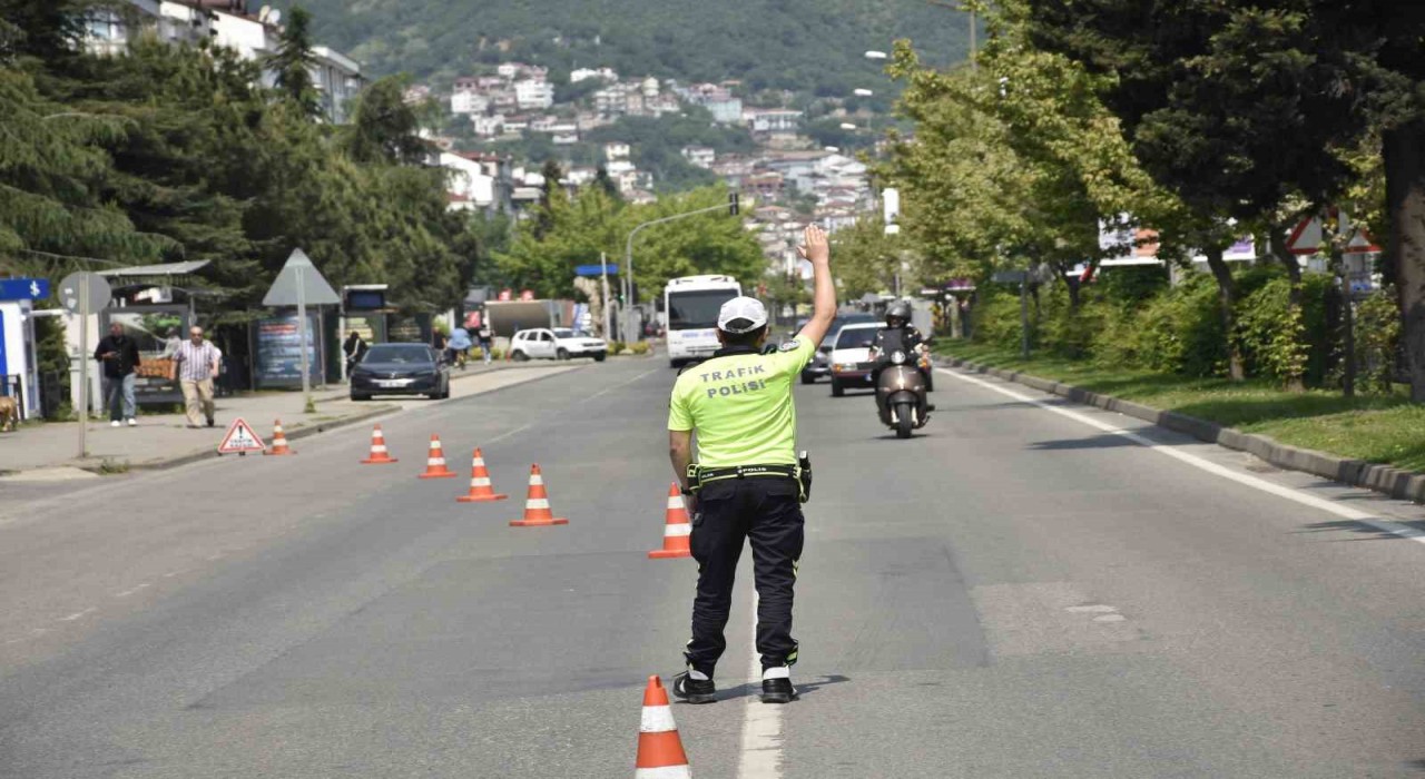 Orduda bir haftada 15 bine yakın araç ve sürücüsü denetlendi