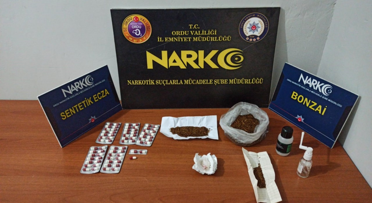 Orduda uyuşturucu operasyonlarında 4 tutuklama