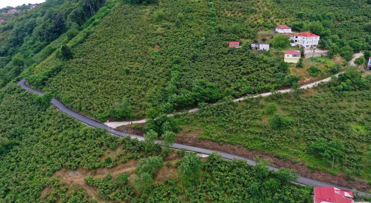 Ordunun seyir terasının yolunda sıcak asfalt çalışması