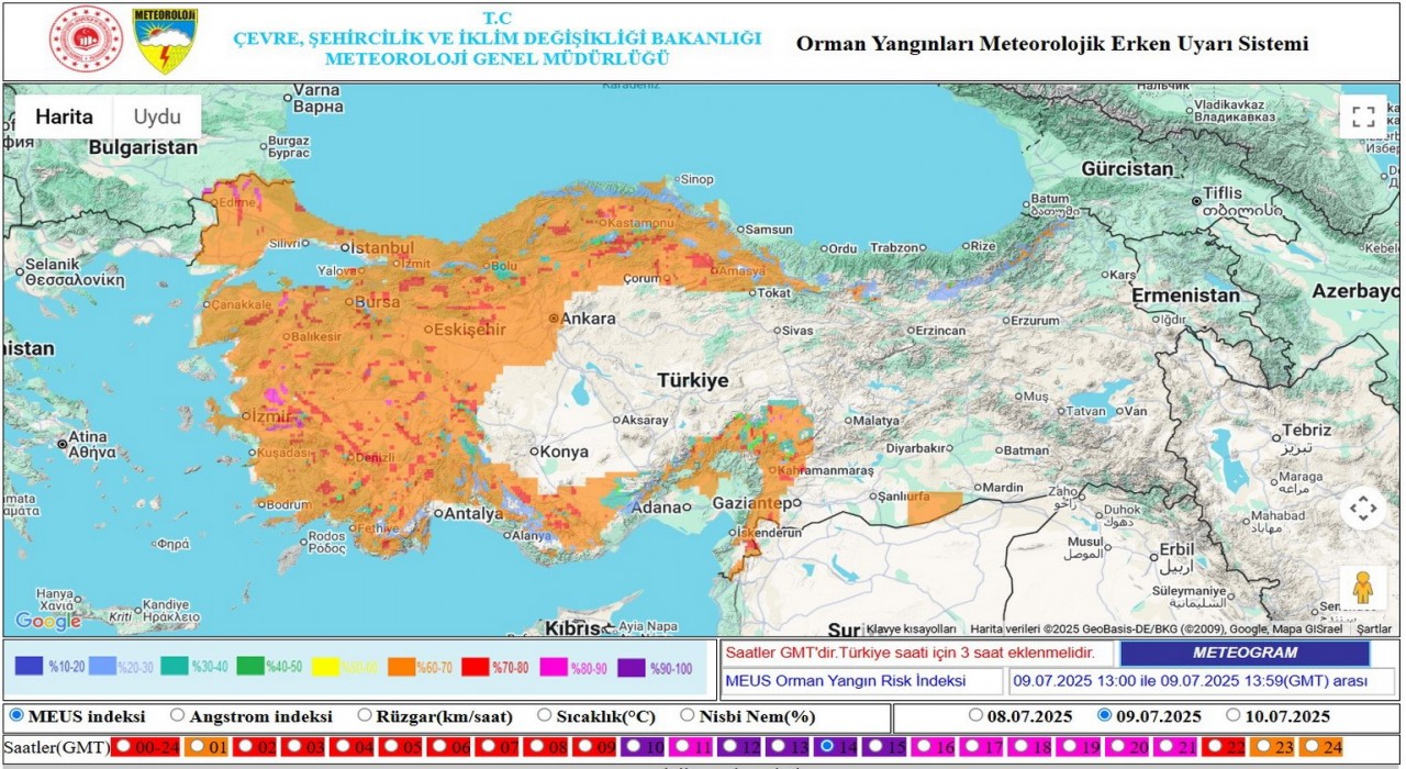 Orman yangını riskine karşı uyarılar yapıldı