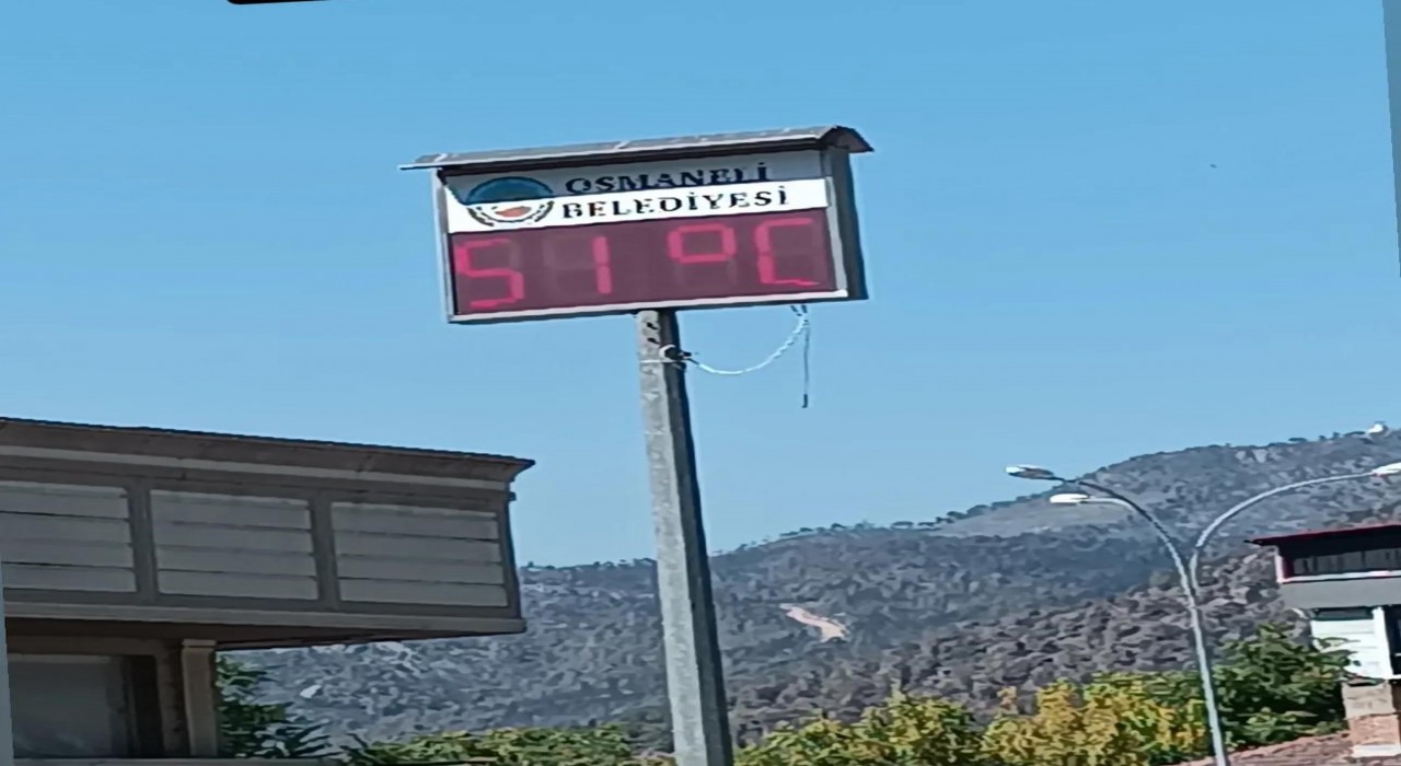 Osmanelinde sıcaklık rekoru, termometreler 51 dereceyi gösterdi