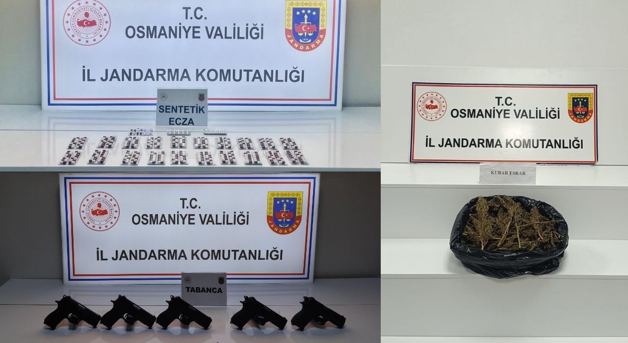 Osmaniye'de Silah ve Uyuşturucu Operasyonu