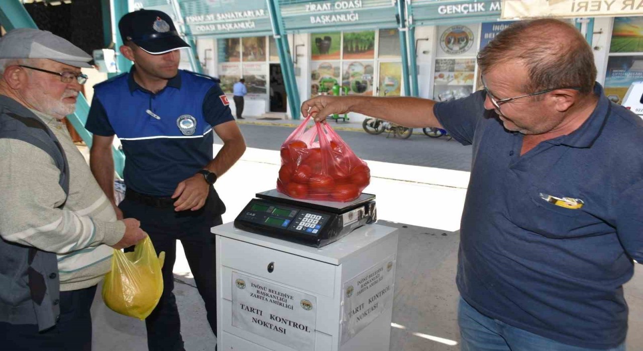 Pazar yerlerine Tartı Kontrol Noktası kuruldu