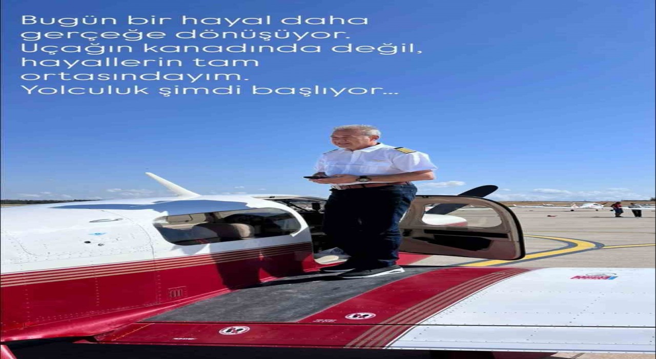 Pilotun son paylaşımı, Uçağın kanadında değil, hayallerin tam ortasındayım oldu