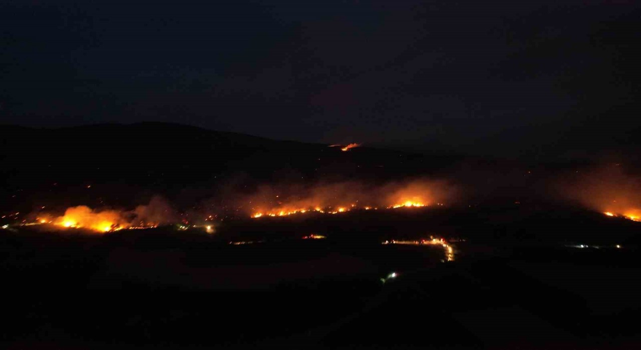 Sakarya-Bilecik sınırında alevler yeniden yükseldi
