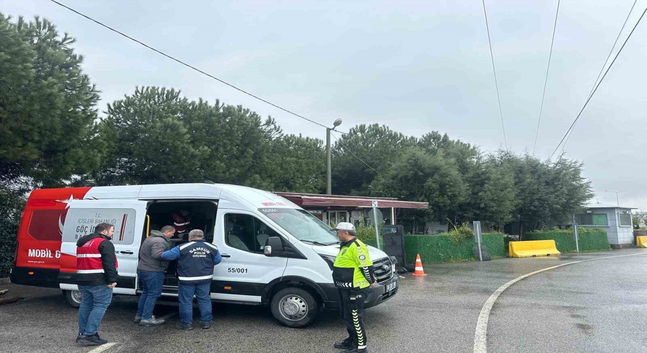 Samsunda düzensiz göçle mücadele