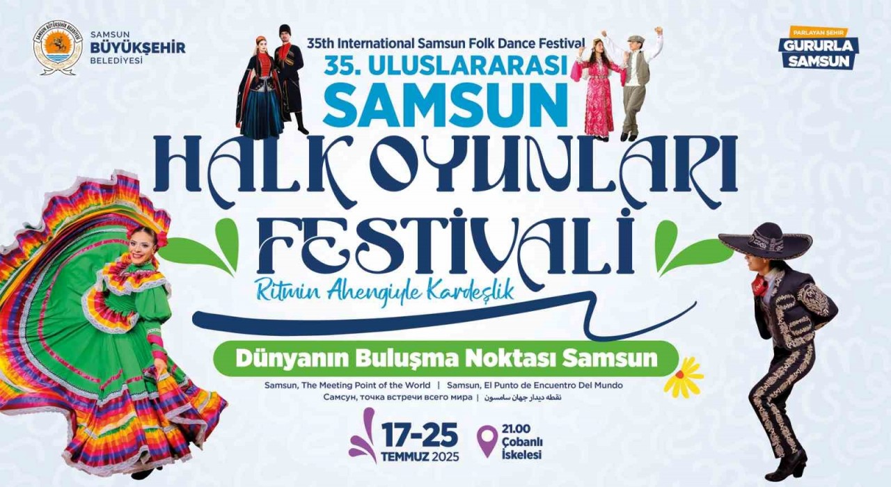 Samsunda halk oyunları rüzgarı esecek