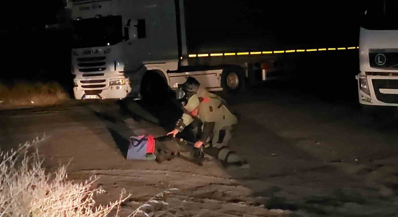 Samsunda şüpheli çanta jandarma ve polisi alarma geçirdi