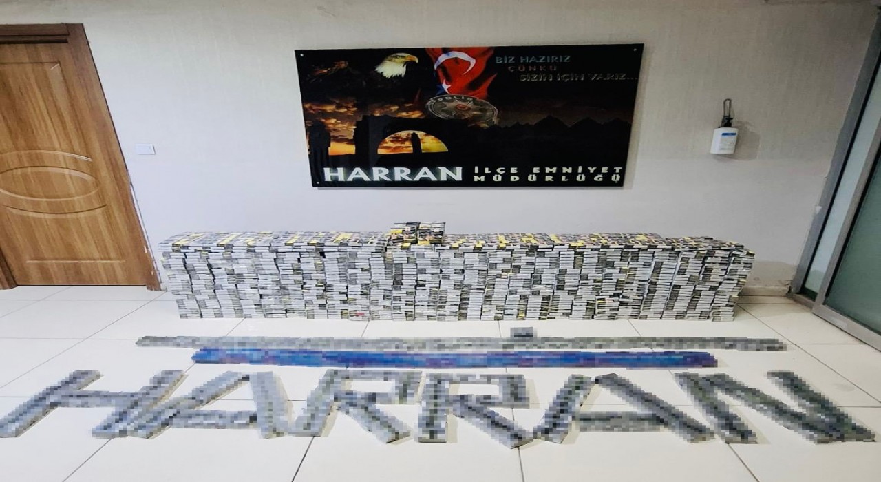 Şanlıurfada 4 bin paket kaçak sigara ele geçirildi: 1 gözaltı