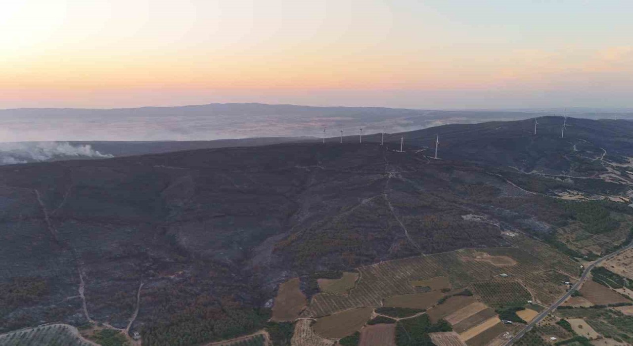 Şarköydeki orman yangını 42. saatinde kısmen kontrol altına alındı