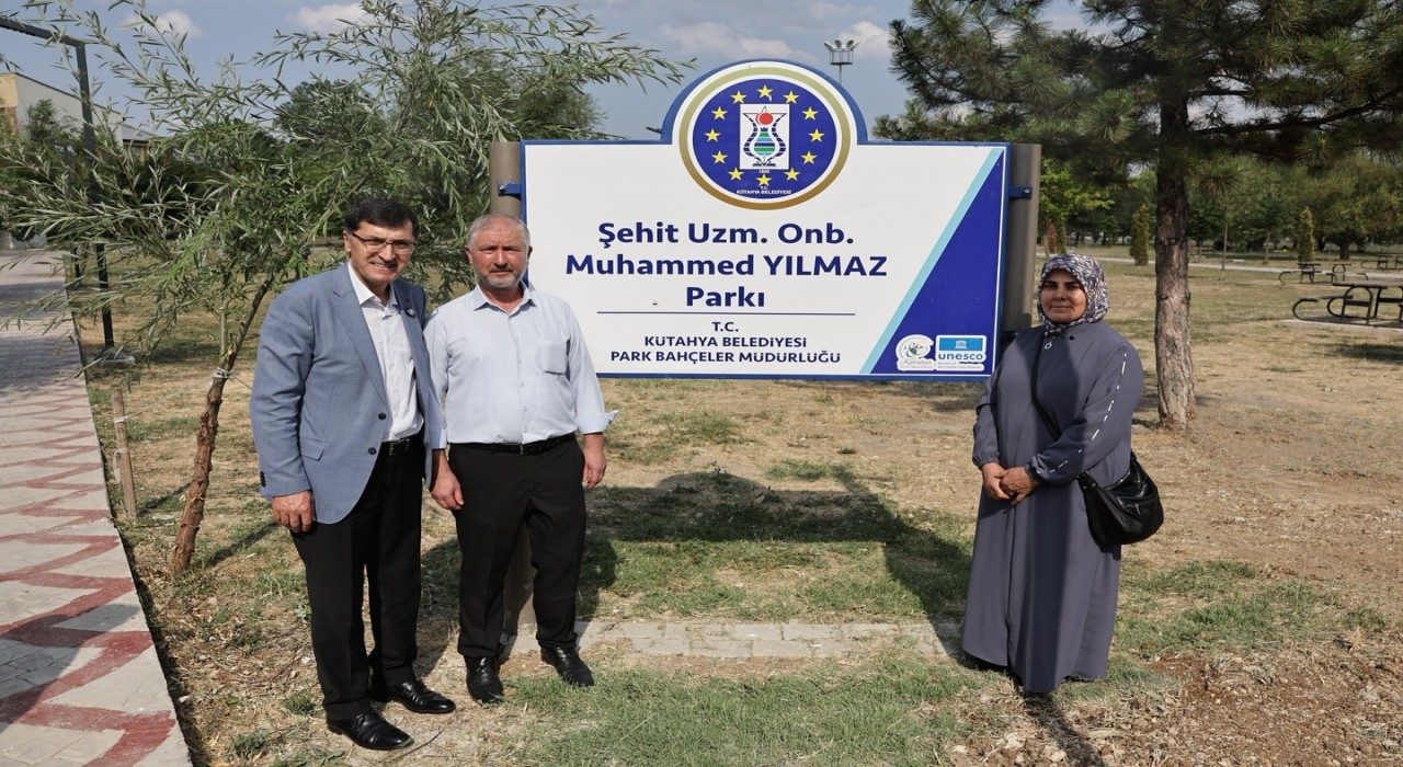 Şehit Muhammed Yılmazın adı parkta yaşatılacak
