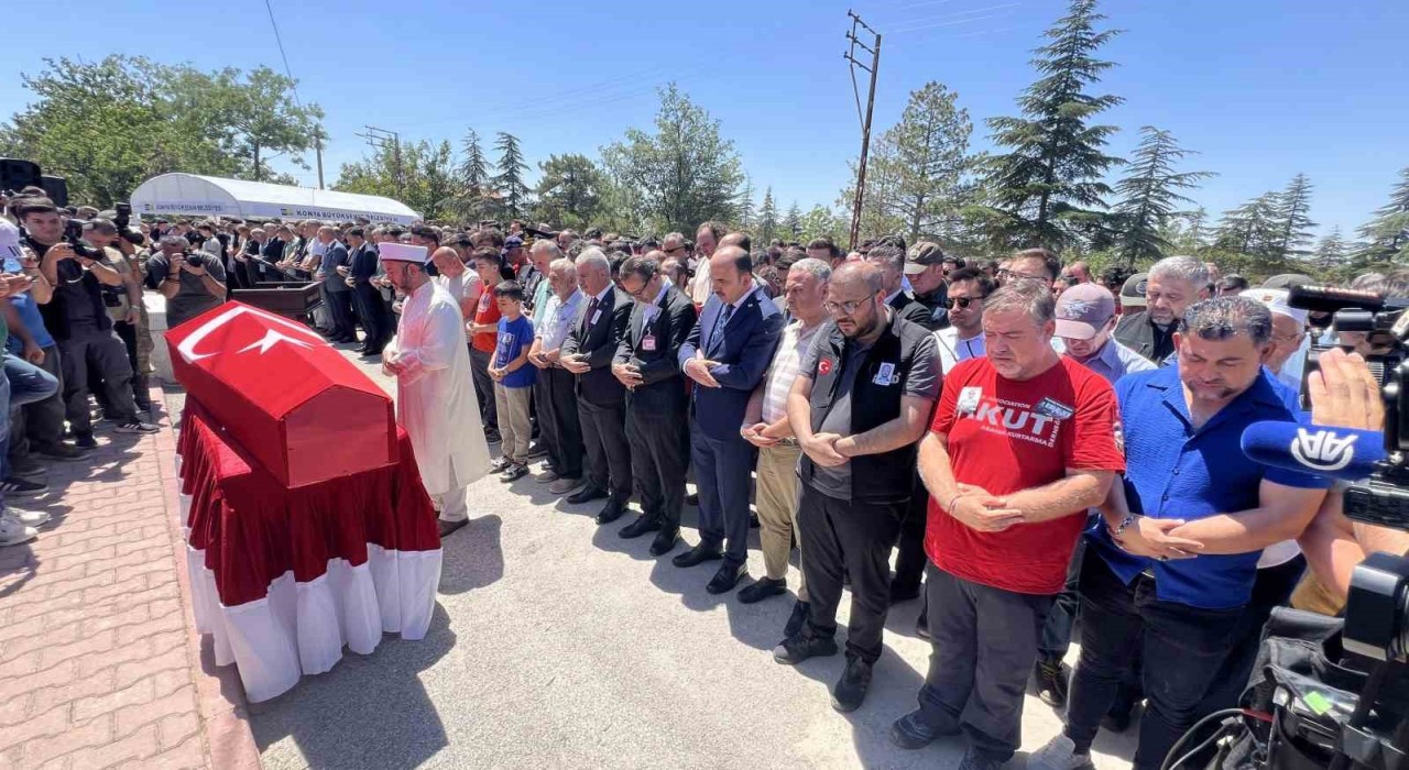 Şehit Muharrem Can memleketi Konyada son yolculuğuna uğurlandı