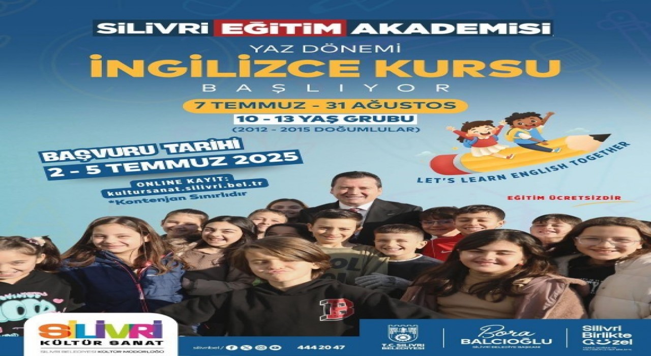 Silivri Belediyesinden ücretsiz yaz dönemi İngilizce kursu