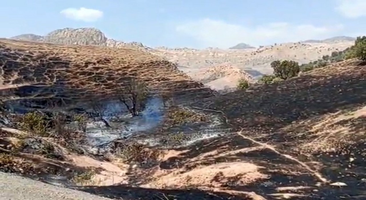 Silopide örtü yangını