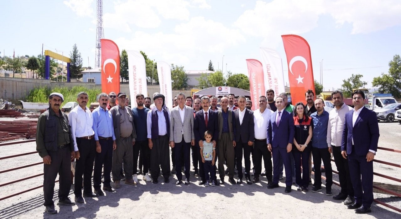 Şırnakta çiftçilere 3 milyon TLlik makine ekipman desteği