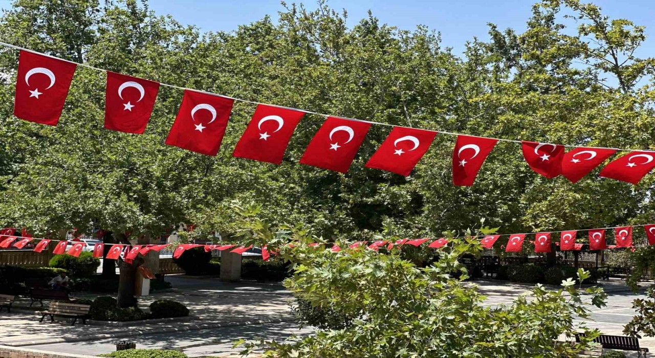 Siverek ay yıldızlı bayraklarla donatıldı