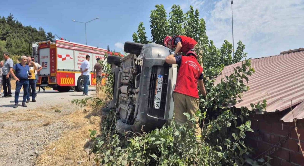 Susurlukta trafik kazası: 1 kişi yaralandı