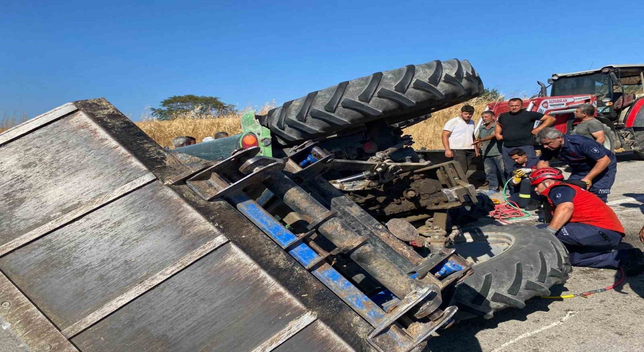 Susurlukta traktör kazası: 2 kişi ağır yaralandı
