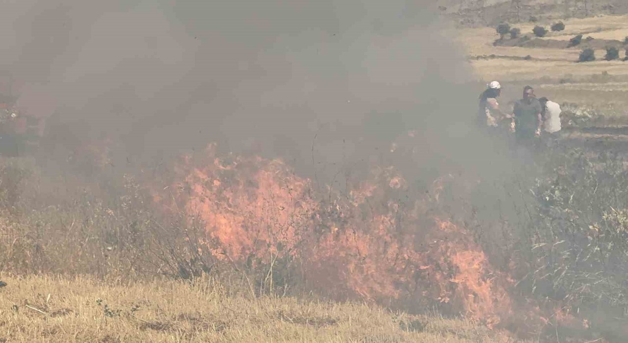 Tatvanda örtü yangını