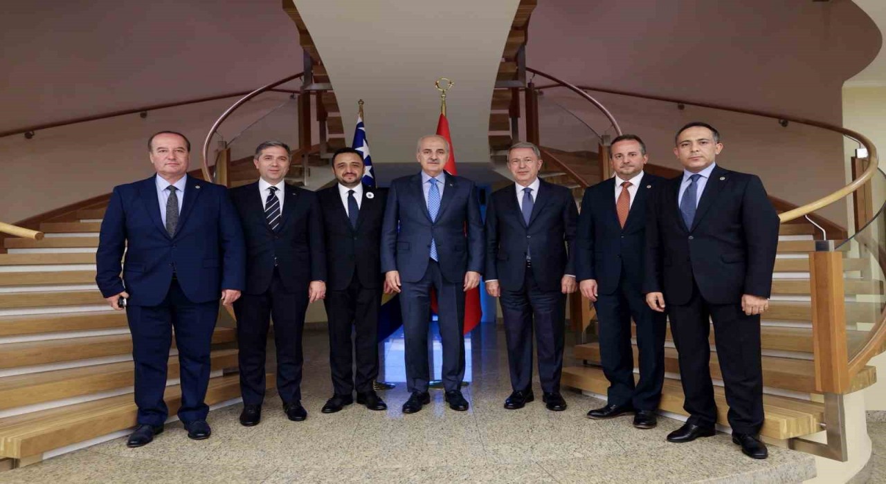 TBMM Başkanı Kurtulmuştan Türkiyenin Saraybosna Büyükelçiliğine ziyaret