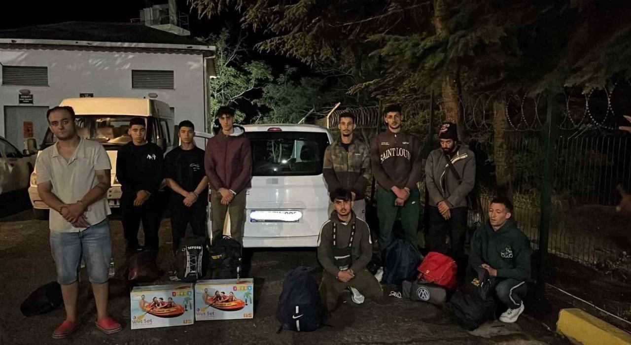 Tekirdağda 8 düzensiz göçmen ve 1 organizatör yakalandı