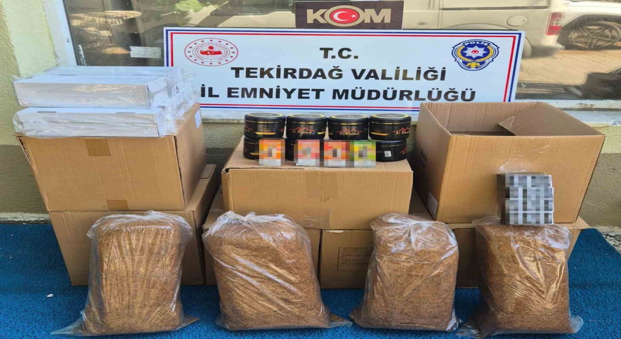 Tekirdağda kaçak sigara operasyonu