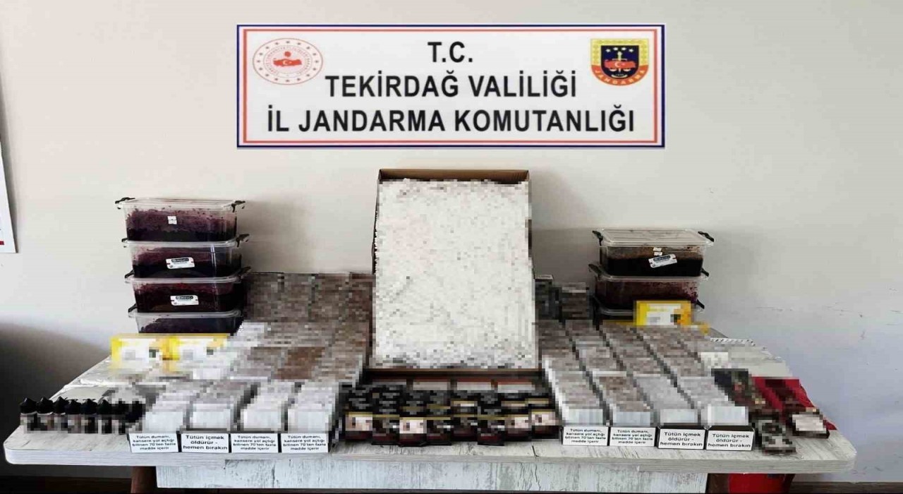 Tekirdağda kaçak tütün operasyonu