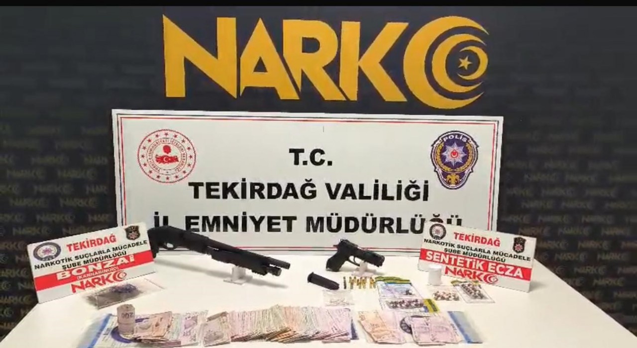 Tekirdağda uyuşturucu operasyonu 10 kişi tutuklandı