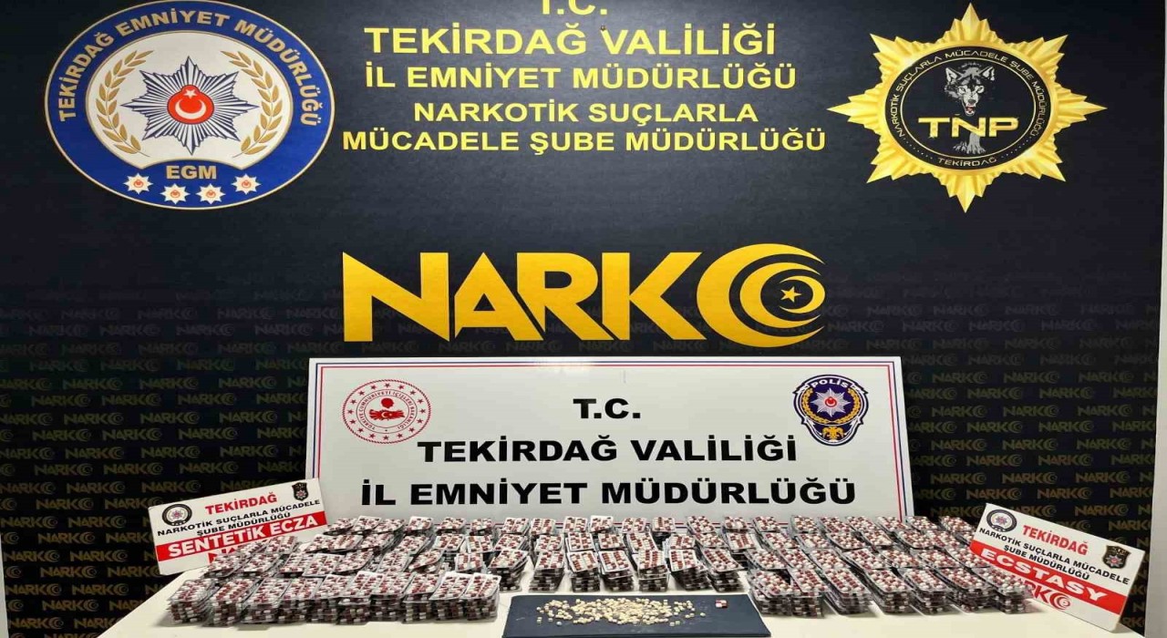 Tekirdağda uyuşturucu operasyonunda 3 kişi tutuklandı