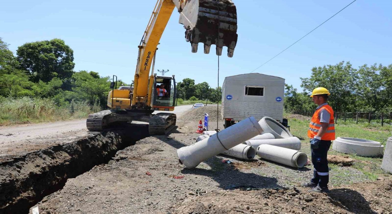 Tekkeköye yeni atık su hattı