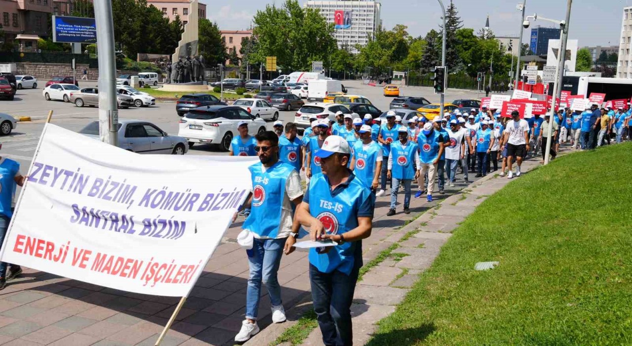 TES-İŞ ve Milaslı muhtarlardan Maden Yasasına destek