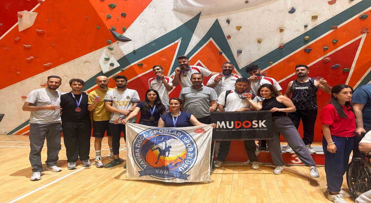 Türkiyenin ilk para tırmanış şampiyonası Muşta düzenlendi