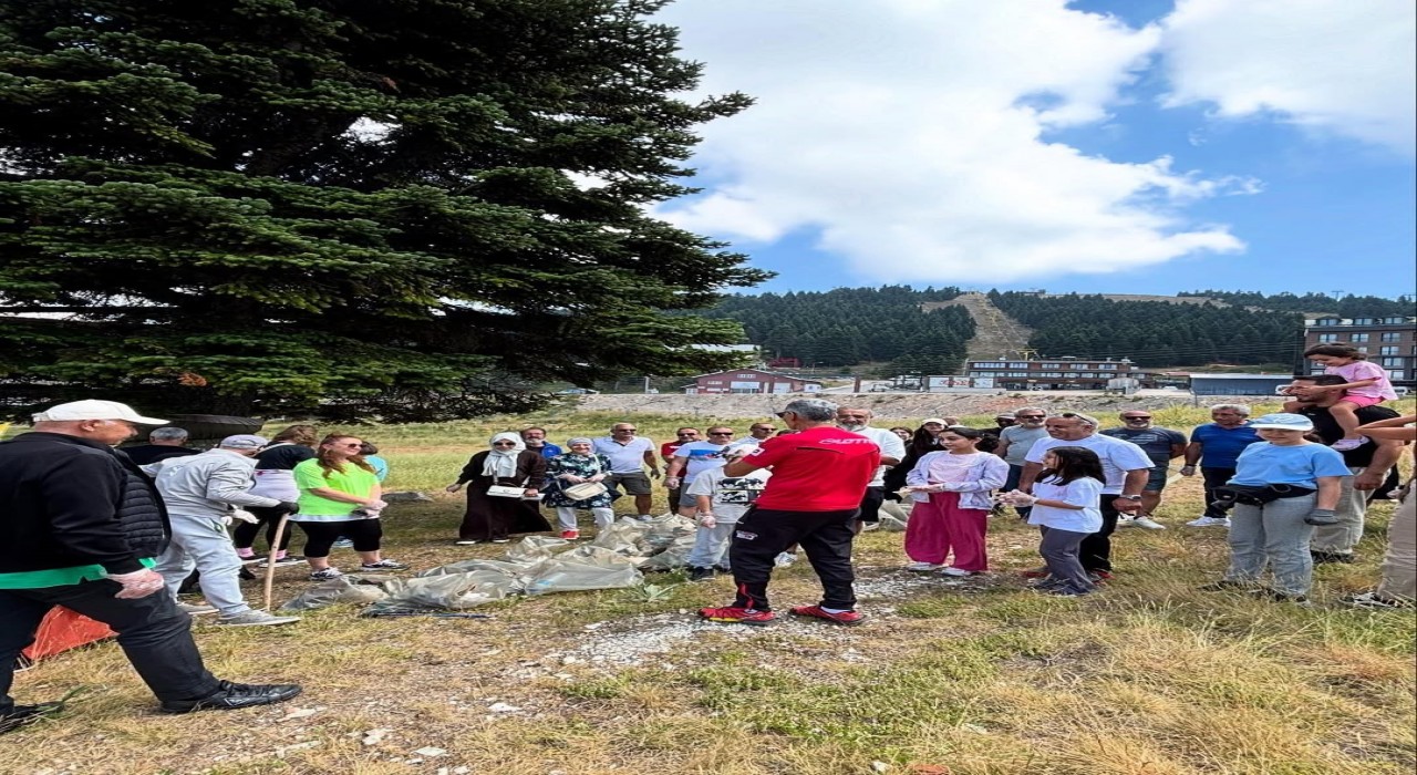 Uludağda yangına karşı temizlik seferberliği