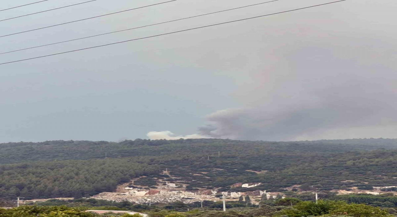 Yatağanda yıldırım yangını