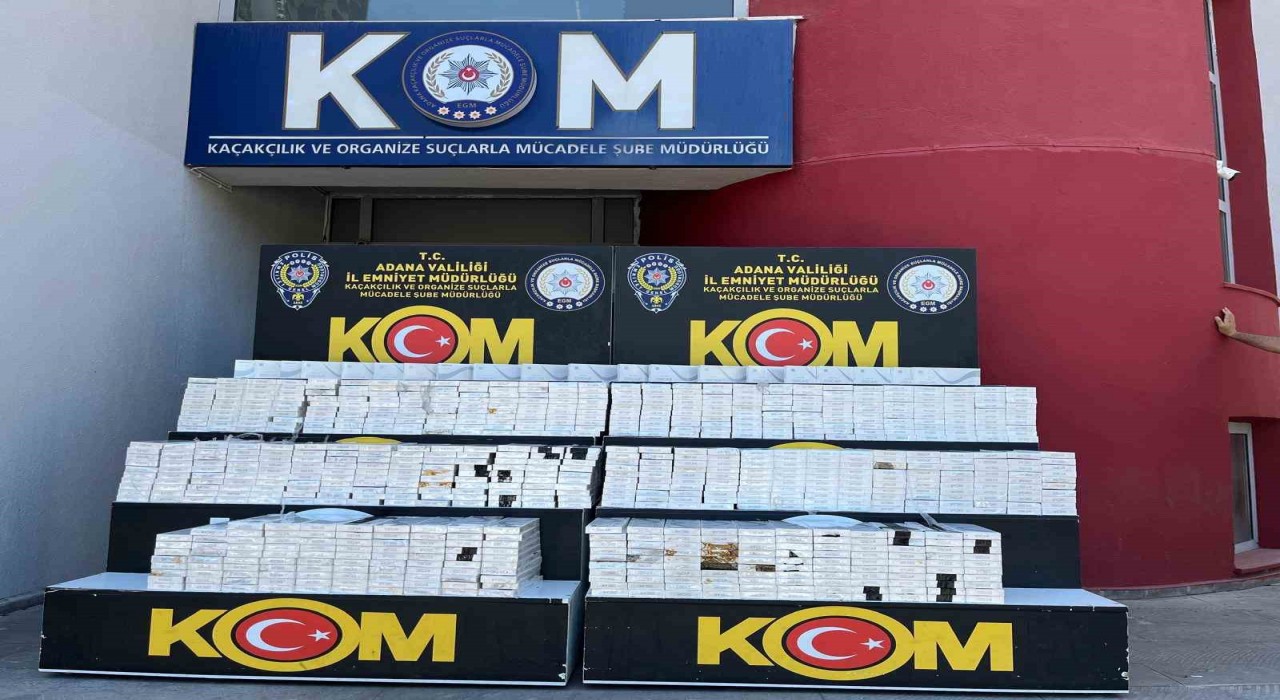 Adanada 12 milyon makaron ve 725 kilogram tütün ele geçirildi